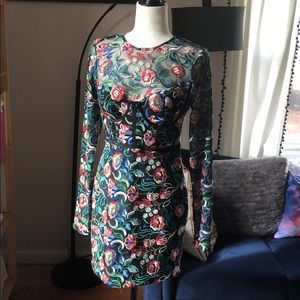 Nasty Gal embroidered dress